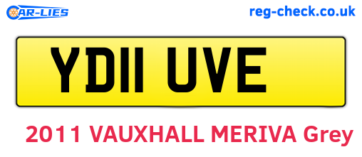 YD11UVE are the vehicle registration plates.