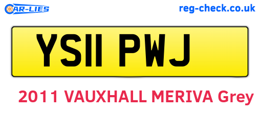 YS11PWJ are the vehicle registration plates.