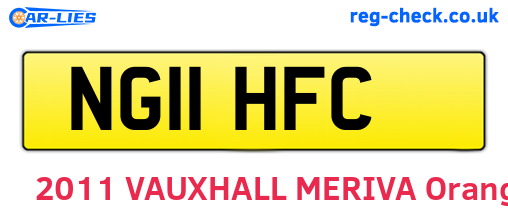 NG11HFC are the vehicle registration plates.