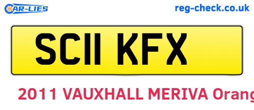 SC11KFX are the vehicle registration plates.