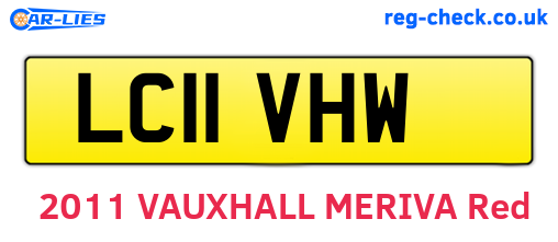LC11VHW are the vehicle registration plates.