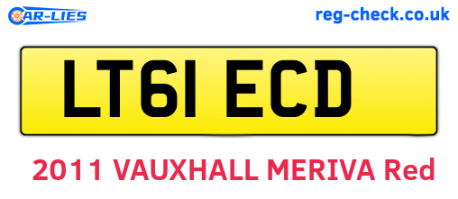 LT61ECD are the vehicle registration plates.