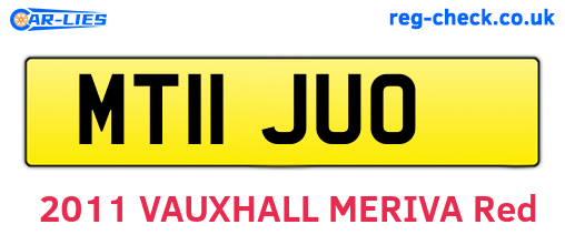 MT11JUO are the vehicle registration plates.