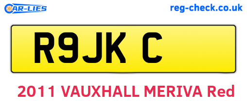 R9JKC are the vehicle registration plates.