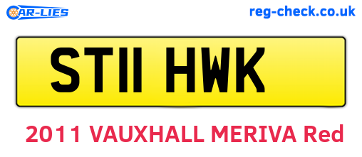 ST11HWK are the vehicle registration plates.