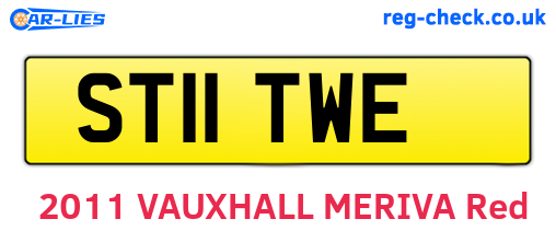 ST11TWE are the vehicle registration plates.
