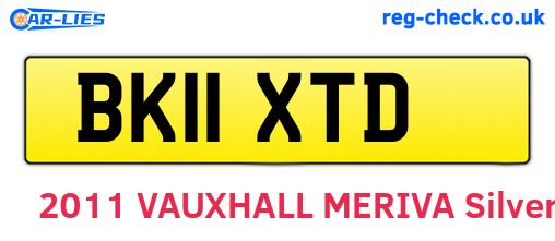 BK11XTD are the vehicle registration plates.