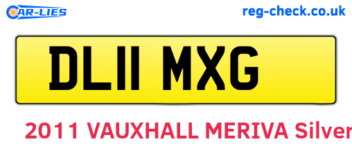 DL11MXG are the vehicle registration plates.