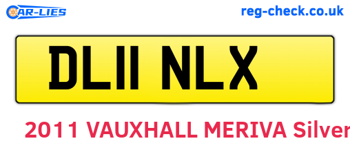 DL11NLX are the vehicle registration plates.