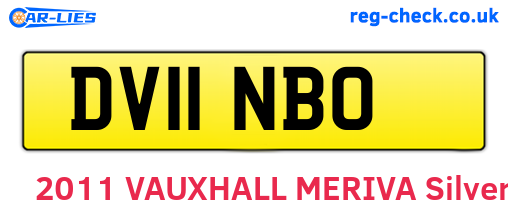 DV11NBO are the vehicle registration plates.