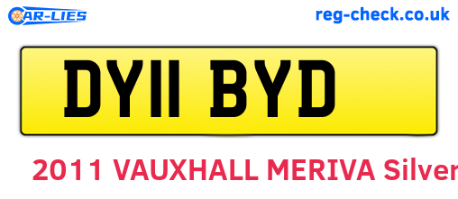 DY11BYD are the vehicle registration plates.