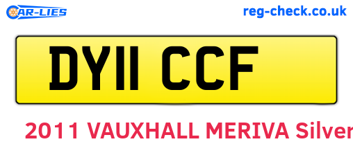 DY11CCF are the vehicle registration plates.