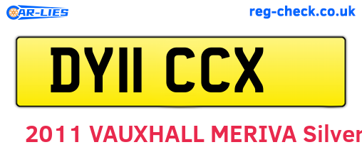 DY11CCX are the vehicle registration plates.
