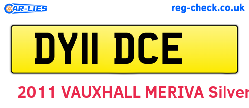 DY11DCE are the vehicle registration plates.