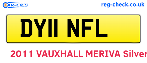 DY11NFL are the vehicle registration plates.