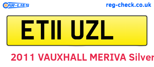 ET11UZL are the vehicle registration plates.