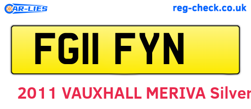 FG11FYN are the vehicle registration plates.