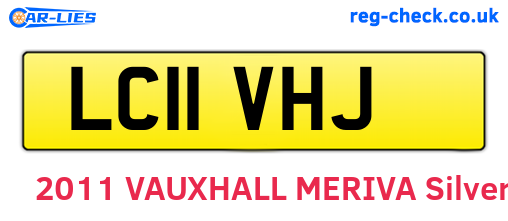 LC11VHJ are the vehicle registration plates.