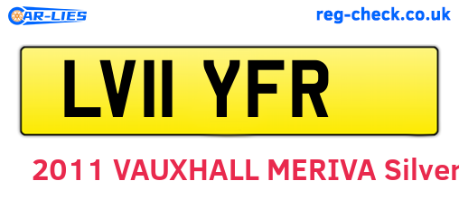 LV11YFR are the vehicle registration plates.