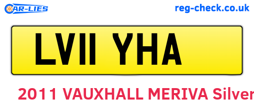 LV11YHA are the vehicle registration plates.