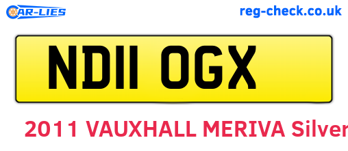 ND11OGX are the vehicle registration plates.