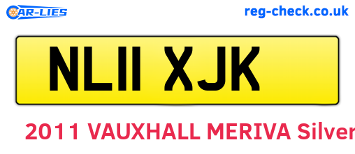 NL11XJK are the vehicle registration plates.