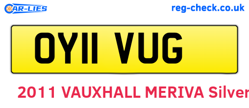 OY11VUG are the vehicle registration plates.