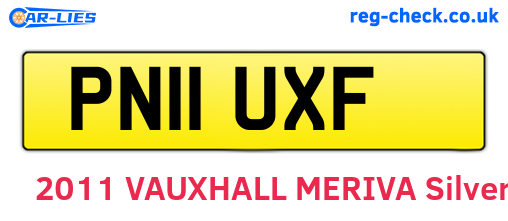 PN11UXF are the vehicle registration plates.