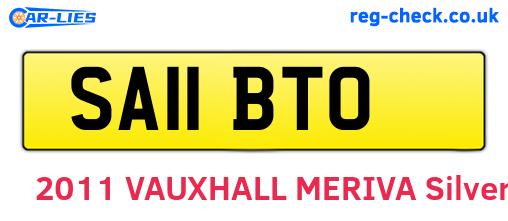 SA11BTO are the vehicle registration plates.