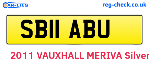 SB11ABU are the vehicle registration plates.