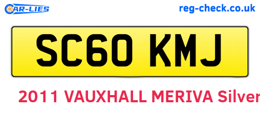SC60KMJ are the vehicle registration plates.