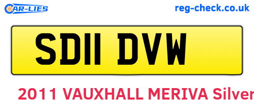 SD11DVW are the vehicle registration plates.