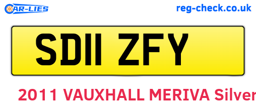 SD11ZFY are the vehicle registration plates.