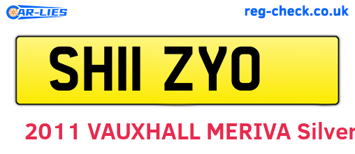 SH11ZYO are the vehicle registration plates.