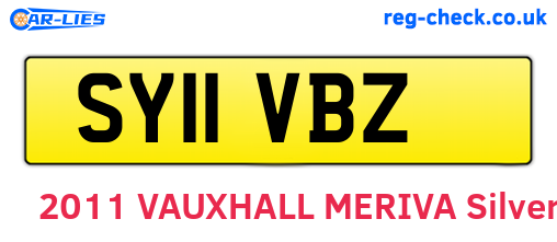 SY11VBZ are the vehicle registration plates.
