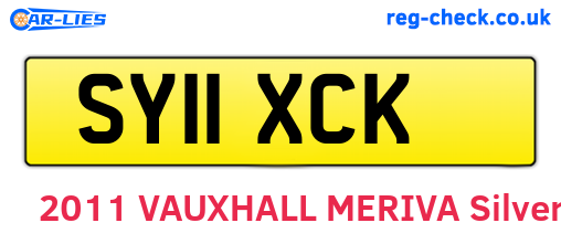 SY11XCK are the vehicle registration plates.