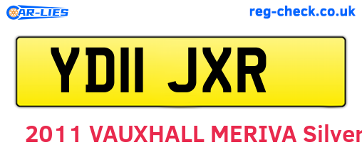 YD11JXR are the vehicle registration plates.