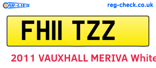 FH11TZZ are the vehicle registration plates.