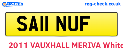 SA11NUF are the vehicle registration plates.