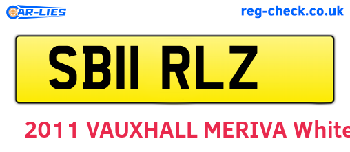 SB11RLZ are the vehicle registration plates.