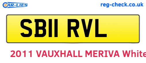 SB11RVL are the vehicle registration plates.