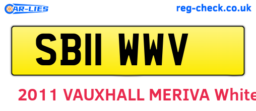 SB11WWV are the vehicle registration plates.