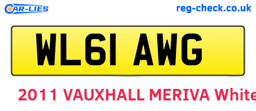 WL61AWG are the vehicle registration plates.