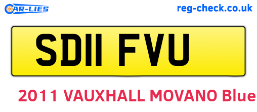 SD11FVU are the vehicle registration plates.