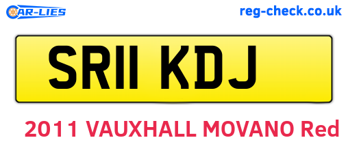SR11KDJ are the vehicle registration plates.