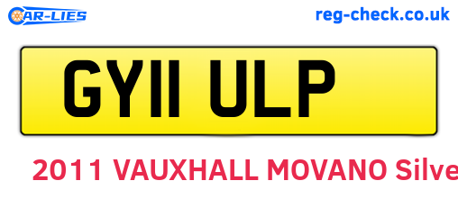 GY11ULP are the vehicle registration plates.