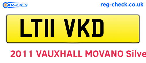 LT11VKD are the vehicle registration plates.