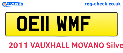OE11WMF are the vehicle registration plates.