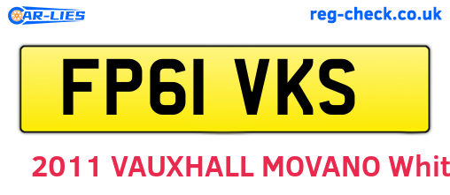 FP61VKS are the vehicle registration plates.