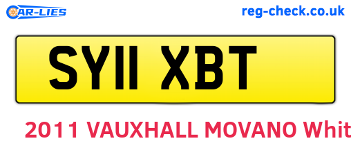 SY11XBT are the vehicle registration plates.